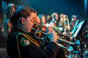 Koncert Orkiestry Morskiego Oddziału SG w NOSG z okazji 35. rocznicy powołania Straży Granicznej pt. "Zakochaj się w służbie" w CHDK