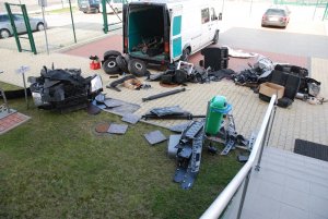 Volkswagen utracony w Andorze załadowany kradzionymi częściami samochodowymi
