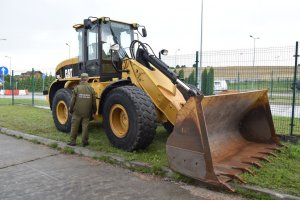 Skradziona w Niemczech ładowarka Caterpillar zatrzymana w Hrebennem