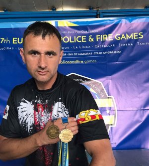 Złote medale funkcjonariusza Straży Granicznej