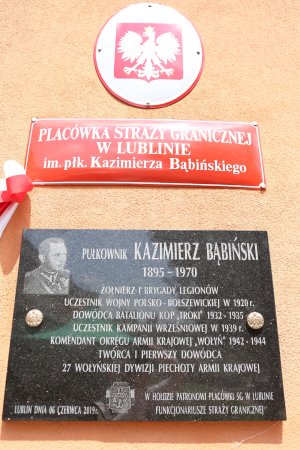 Pułkownik Kazimierz Bąbiński patronem Placówki NOSG w Lublinie