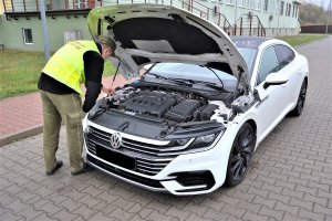 Volkswagen Arteon odzyskany w Dorohusku
