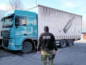 Samochód ciężarowy marki DAF o wartości 110 tys. zł.