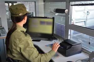 Kontrola graniczna prowadzona przez funkcjonariusza SG