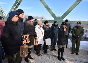 Betlejemskie Światełko Pokoju na granicy polsko-ukraińskiej