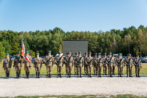 Kompania Honorowa Nadbużańskiego Oddziału Straży Granicznej podczas uroczystości obchodów 84. rocznicy bitwy pod Wytycznem