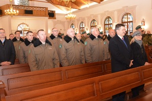 Msza Święta w Kościele Garnizonowym w Chełmie z udziałem funkcjonariuszy SG oraz zaproszonych gości
