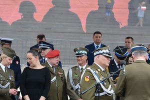 Zaproszeni goście podczas uroczystości Dnia Weterana w Lublinie