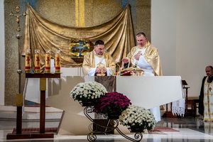 Uczestnicy uroczystości nadania imienia  Placówce SG &quot;Brygady KOP Polesie&quot; na terenie Placówki NOSG w Terespolu.