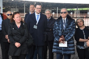 Dyplomaci Unii Europejskiej podczas spotkania z funkcjonariuszami SG w Placówce NOSG w Terespolu