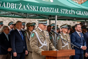 Przemówienie Komendanta Głównego SG podczas uroczystości obchodów 34. rocznicy powstania Nadbużańskiego Oddziału Straży Granicznej
