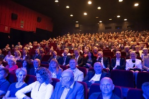 Artyści Orkiestry Reprezentacyjnej Straży Granicznej podczas koncertu z okazji 34. rocznicy powołania Nadbużańskiego Oddziału SG