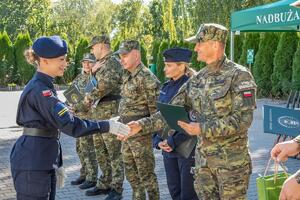 Podziękowania składane przez Komendanta NOSG