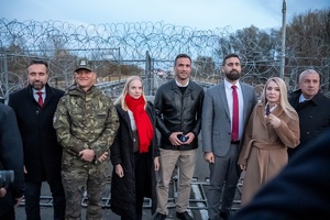 Wizyta posłów do Parlamentu Europejskiego na wschodniej granicy Polski