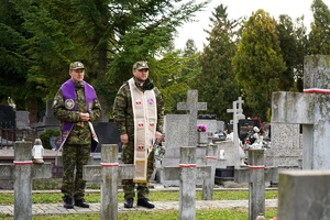 Odwiedziny na grobach żołnierzy i funkcjonariuszy