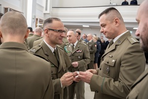 Uczestnicy spotkania świątecznego służb mundurowych woj. lubelskiego w sali konferencyjnej KWP w Lublinie