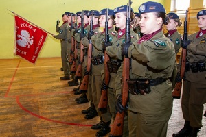 Uczniowie klas mundurowych